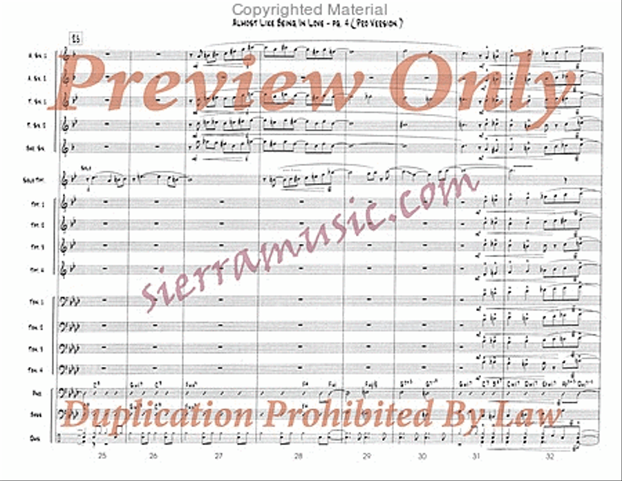 Almost Like Being in Love (Pro) Big Band scores gallery preview page 5