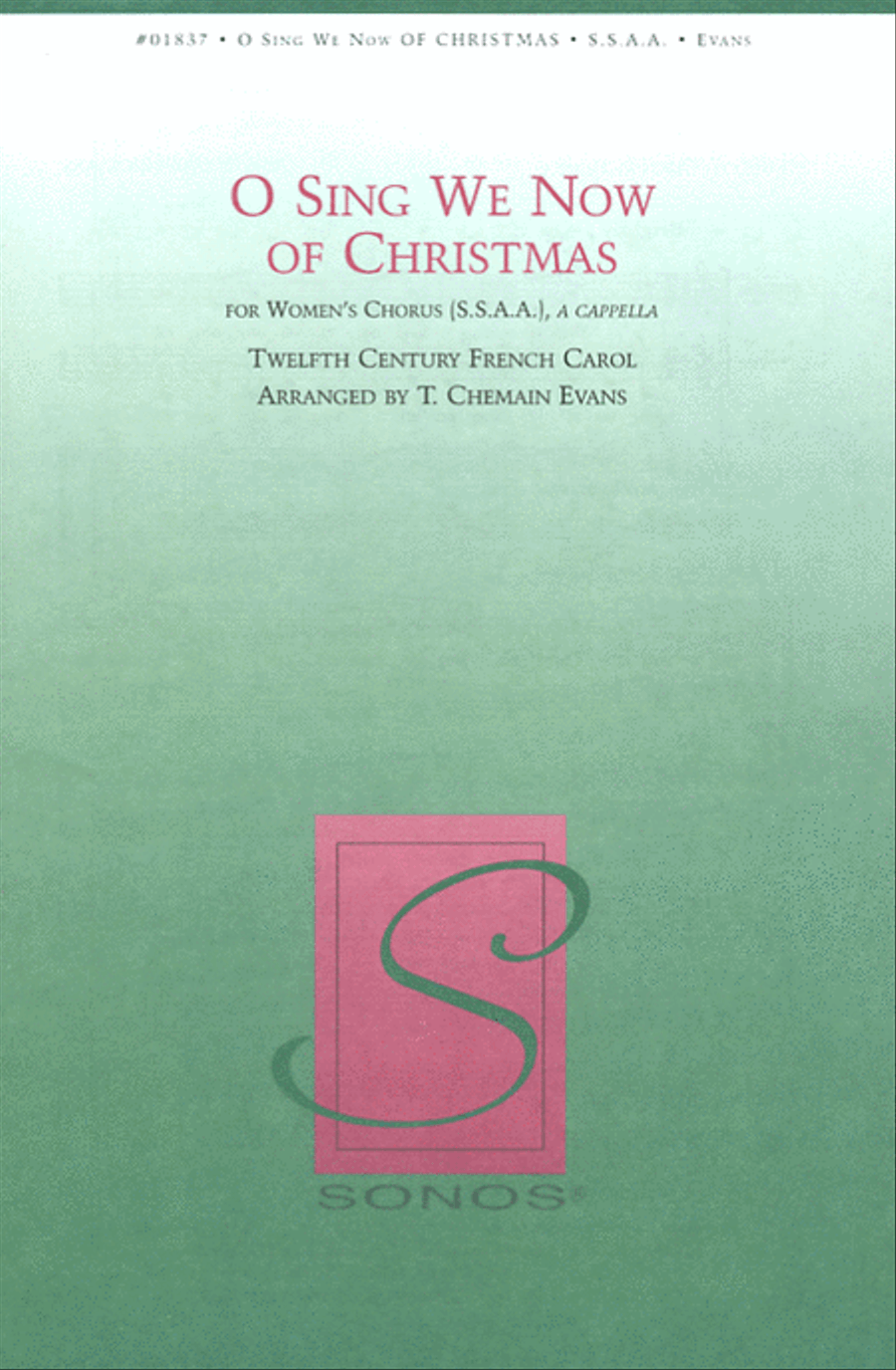 O Sing We Now of Christmas - SSAA a cappella SSAA scores gallery preview page 1