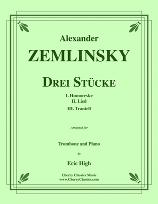 Book cover for Drei Stucke for Trombone and Piano