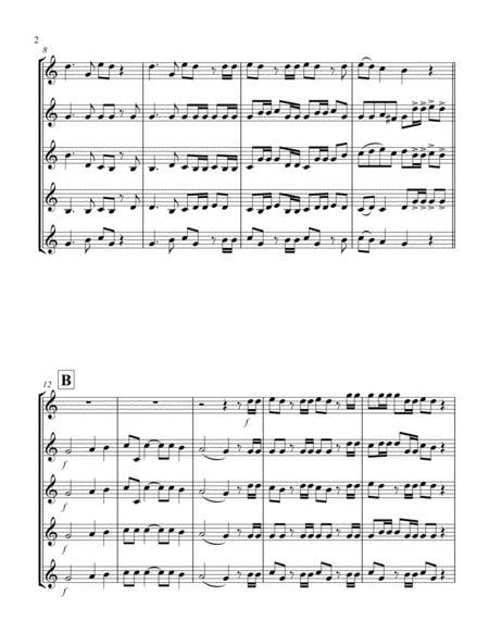 Hallelujah (from "Messiah") (Bb) (Tenor Saxophone Quintet)