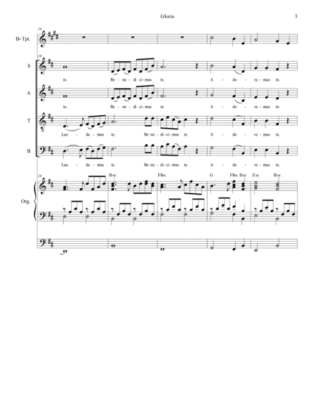 Gloria (from "Mass for the People of God" - Organ Score) image number null