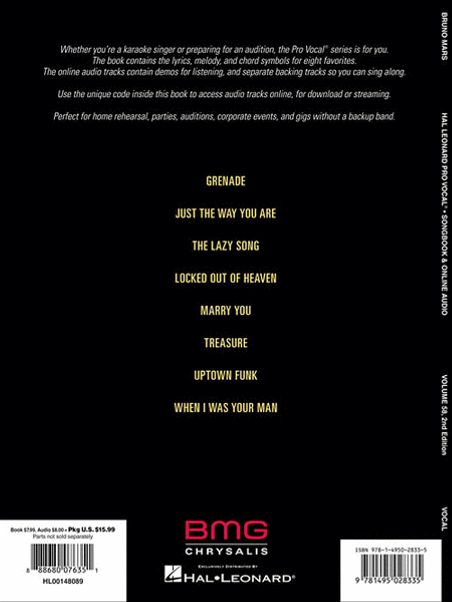 Bruno Mars Voice scores gallery preview page 2