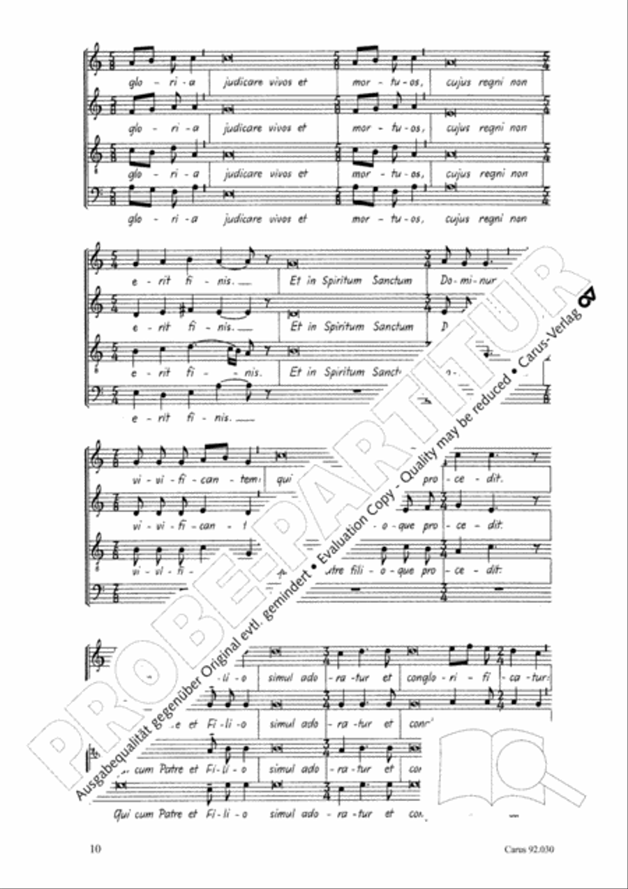 Kleine Messe in F 4-Part scores gallery preview page 11