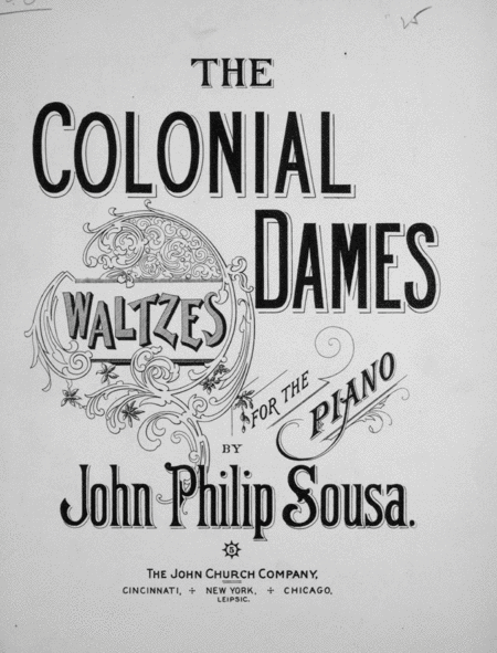 The Colonial Dames. Waltzes