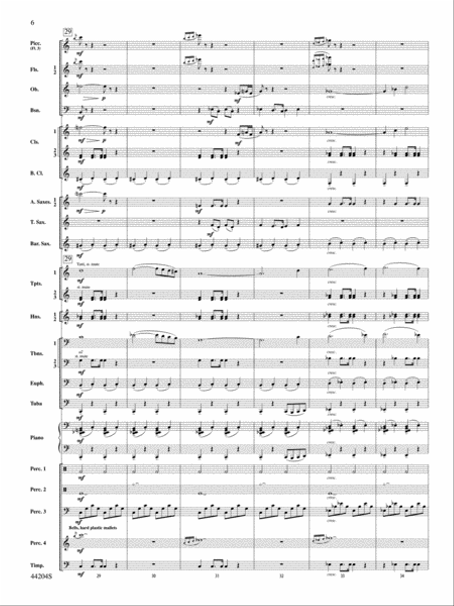 The Vikings: Score Concert Band scores gallery preview page 6