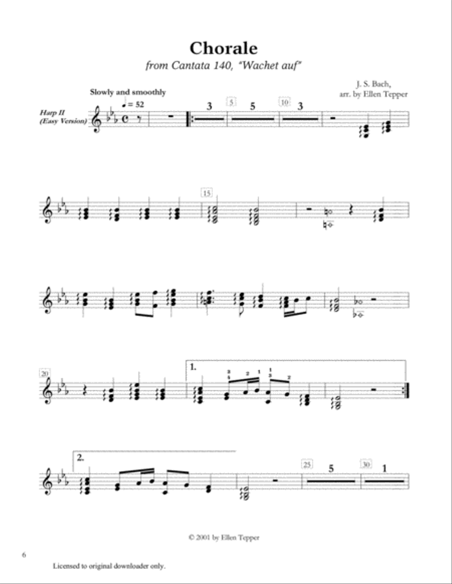 Sleepers Awake Small Ensemble scores gallery preview page 6