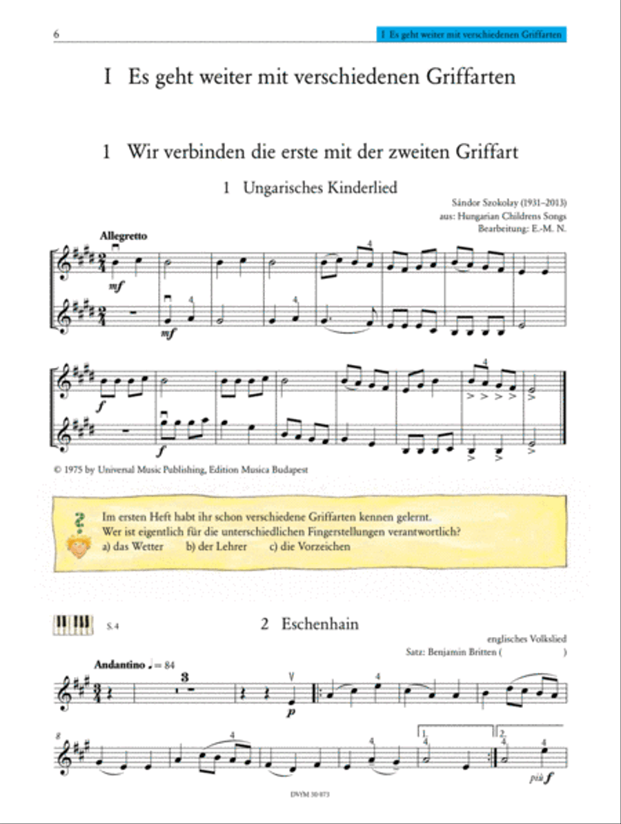 Geigenschule Violin Solo scores gallery preview page 2