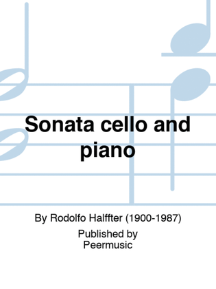 Sonata cello and piano