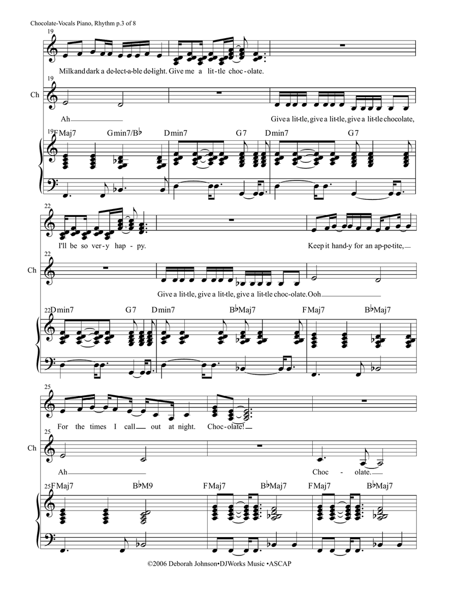Chocolate 3-Part scores gallery preview page 5