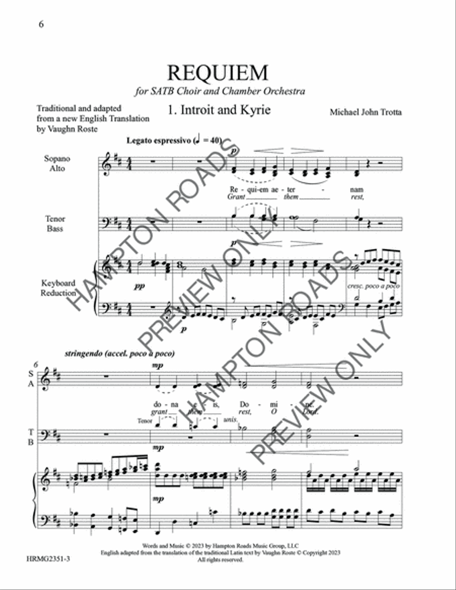 Requiem (SATB) Requiem (SATB) 4-Part scores gallery preview page 11