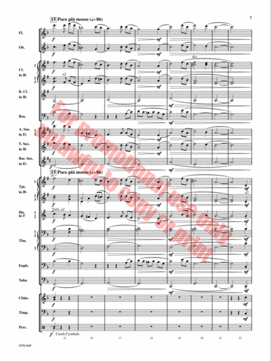 Amazing Grace Amazing Grace Concert Band scores gallery preview page 6