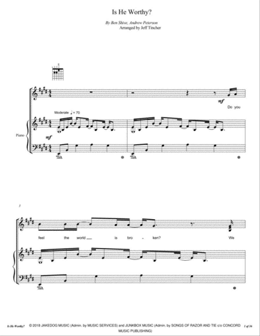 Is He Worthy? Voice scores gallery preview page 2