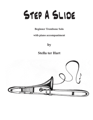 Step A Slide - Beginner Trombone Solo with piano accompaniment