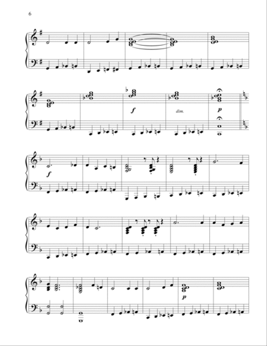 Hymn Collection for Advanced Piano Piano Solo scores gallery preview page 6