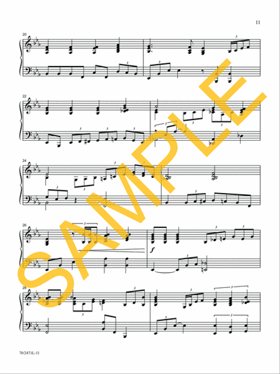 Through It All Piano Solo scores gallery preview page 9