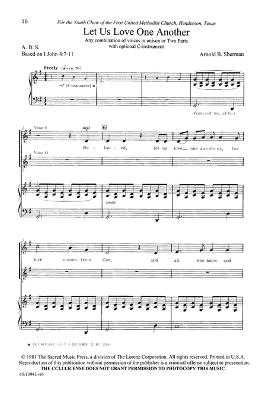 10 Anthems for about 10 Singers Unison Choir scores gallery preview page 17