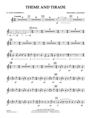 Theme and Tirade - Eb Alto Saxophone 2