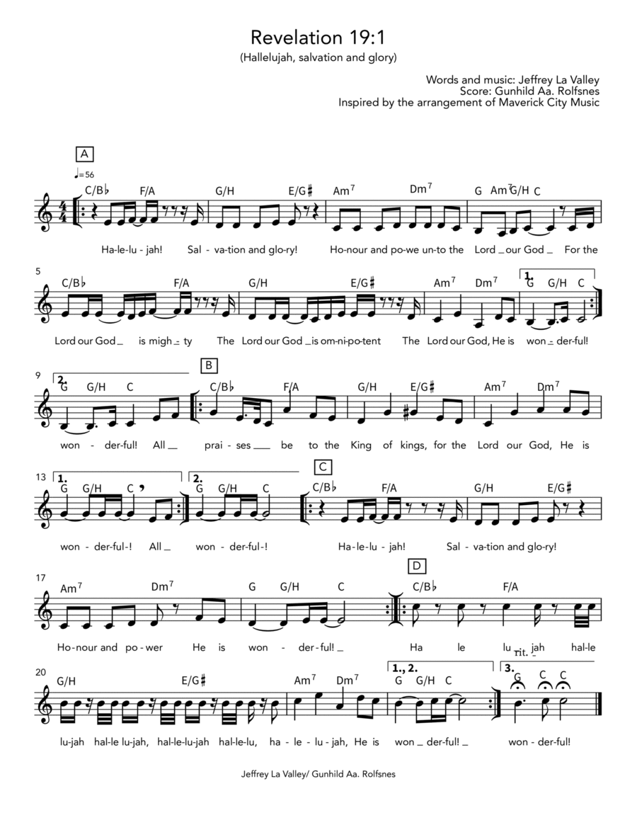 Revelations 19:1 Choir scores gallery preview page 1