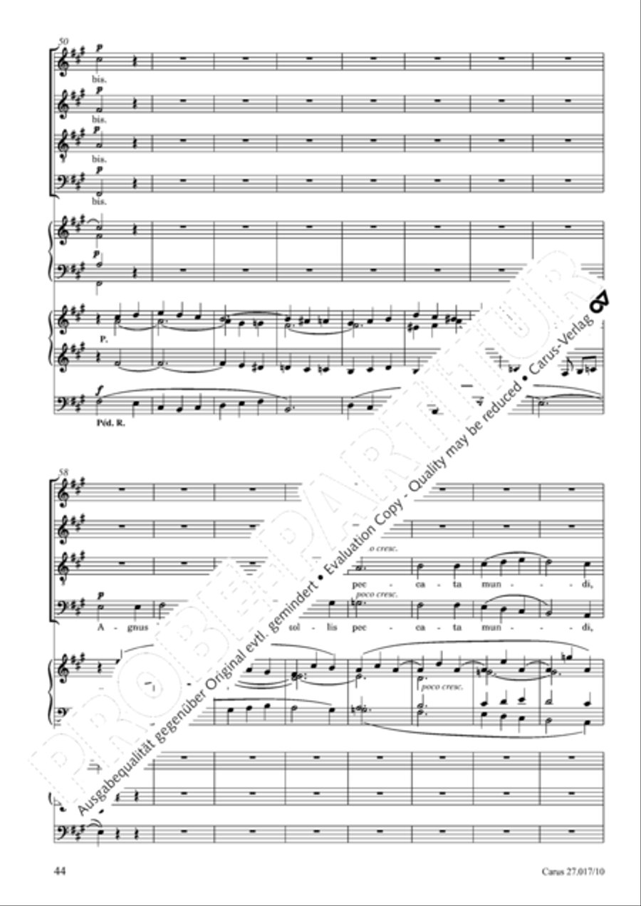 Messe solennelle en ut diese mineur 4-Part scores gallery preview page 45