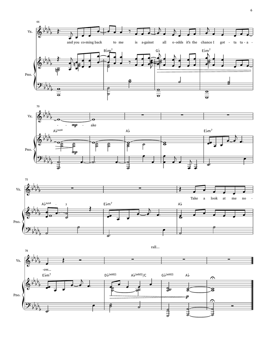 Against All Odds (Take A Look At Me Now) Voice scores gallery preview page 6