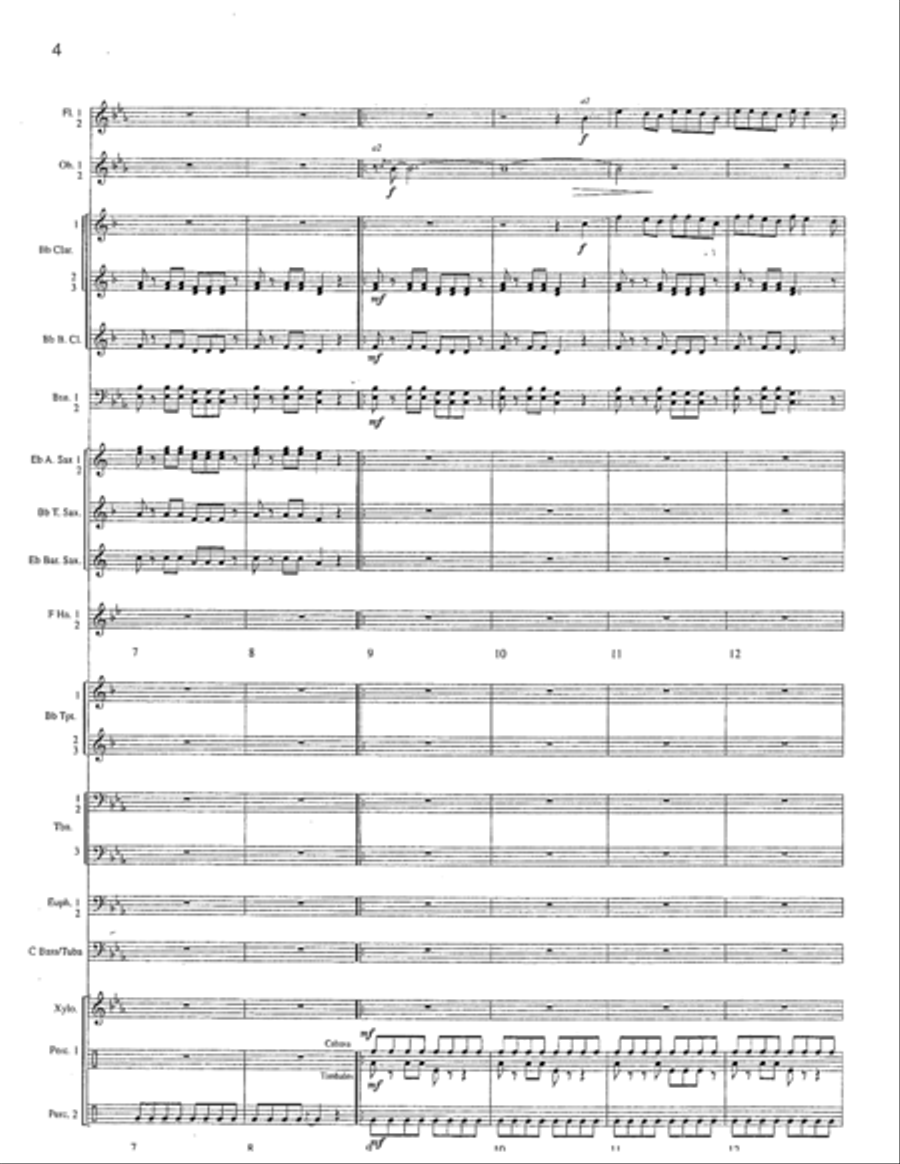 A Brazilian Folk Song A Brazilian Folk Song Concert Band scores gallery preview page 5
