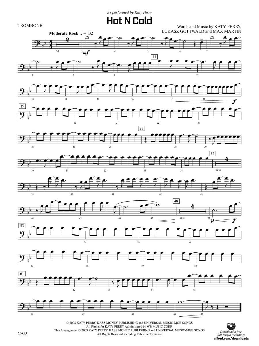Hot N Cold: 1st Trombone
