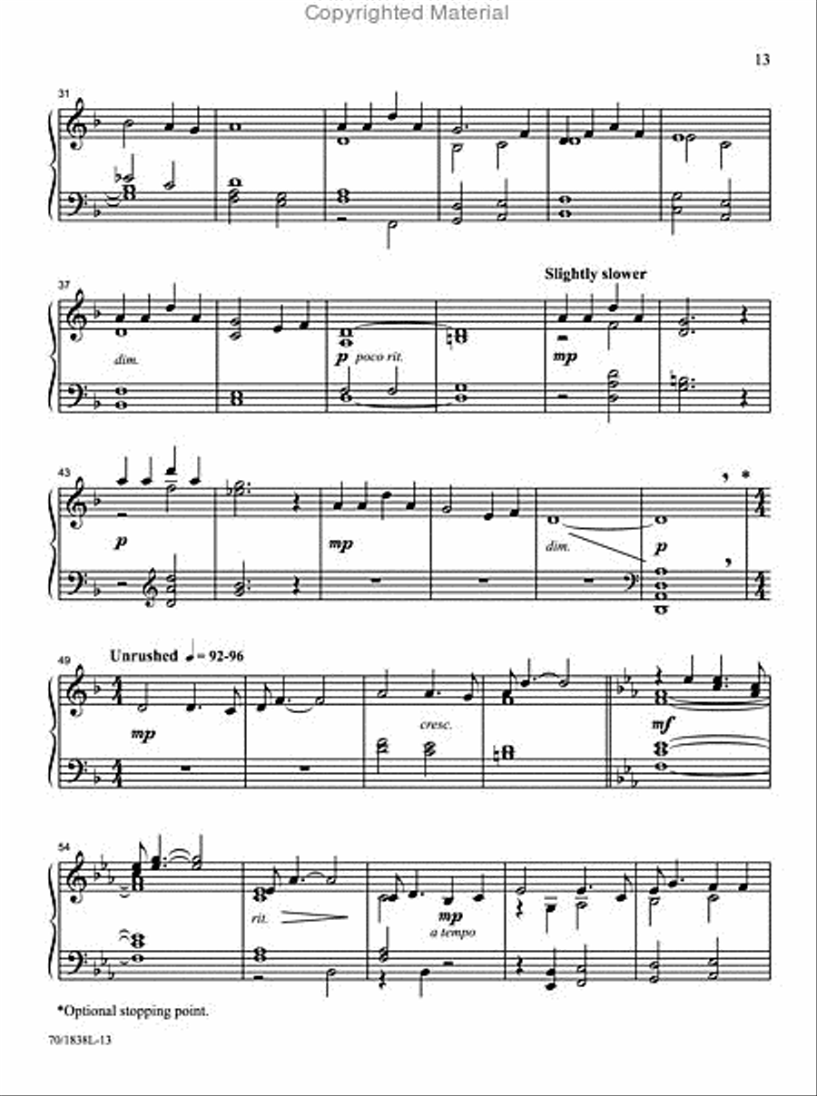 The Church Pianist's Library, Vol. 13 Piano Solo scores gallery preview page 5