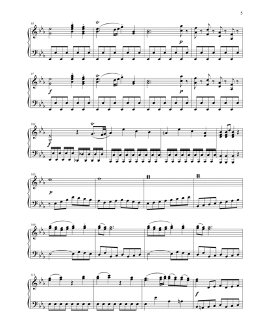 Symphony No. 3 in Eb Major K. 18 (attr. Abel) Piano scores gallery preview page 6