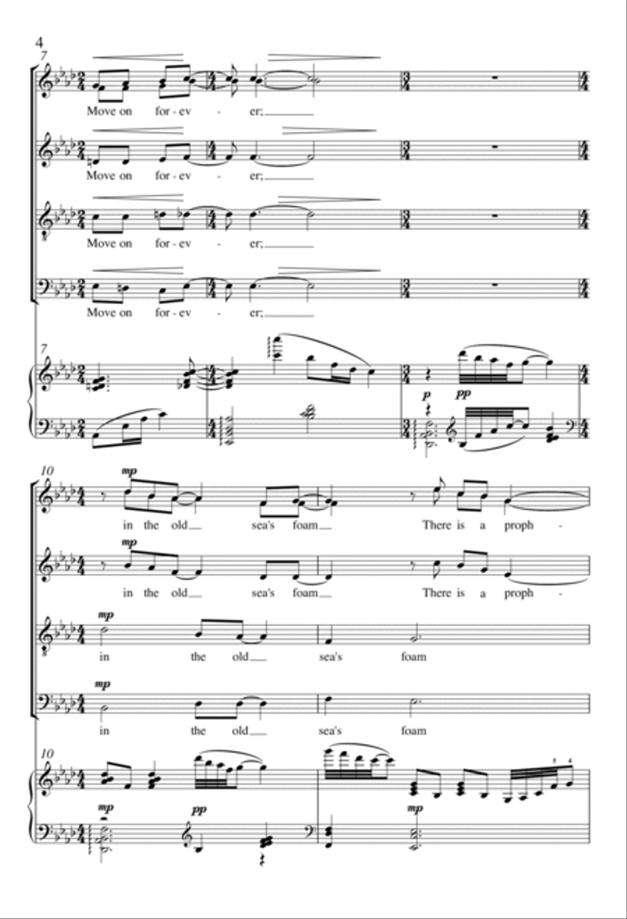 Strange Voices Sing Among the Planets Divisi scores gallery preview page 3