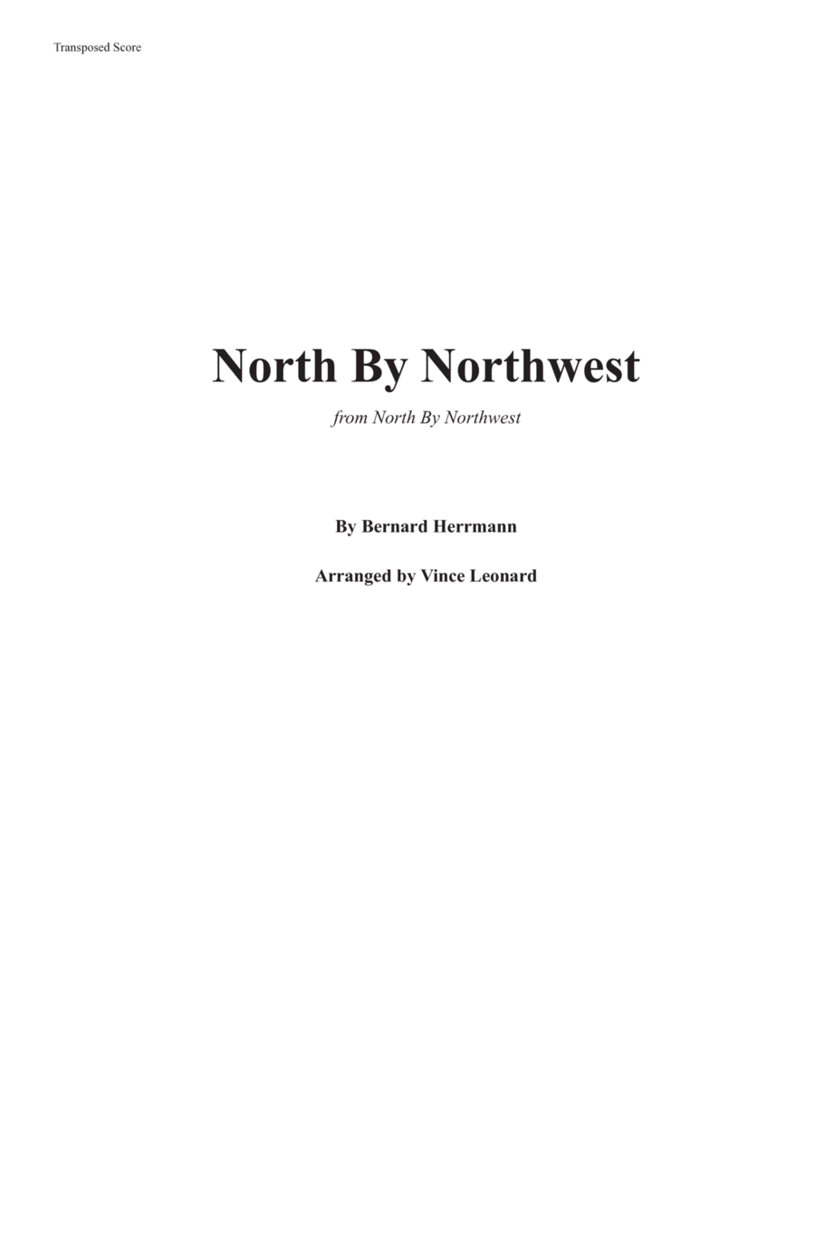 Book cover for North By Northwest