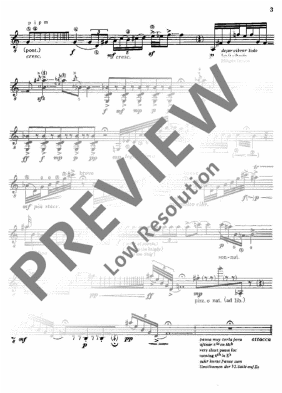 Canticum para guitarra Classical Guitar scores gallery preview page 4
