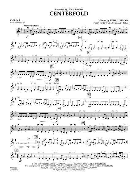 Centerfold - Violin 3 (Viola Treble Clef)
