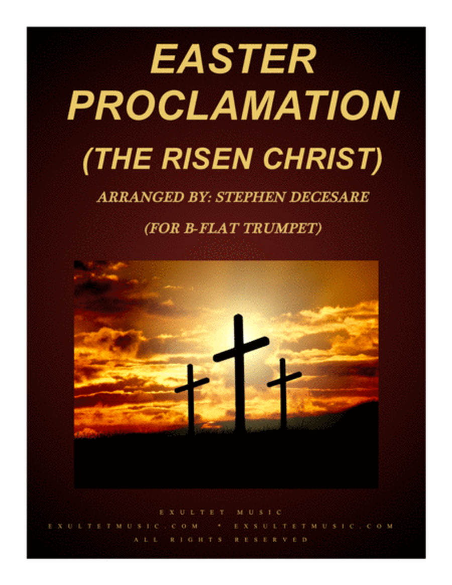 Easter Proclamation (The Risen Christ) (for Bb-Trumpet and Piano) image number null