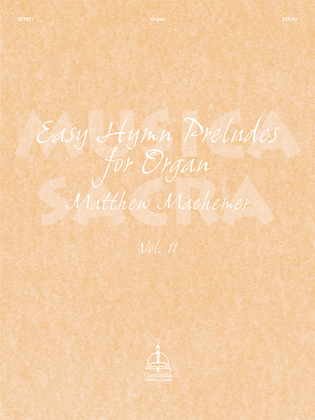 Book cover for Musica Sacra: Easy Hymn Preludes for Organ, Vol. 11