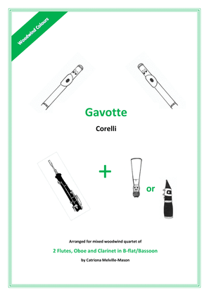 Book cover for Gavotte (2 flutes, oboe and clarinet/bassoon)