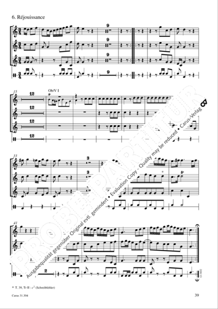 Bach for Brass 4: Works for orchestra Collection / Songbook scores gallery preview page 40