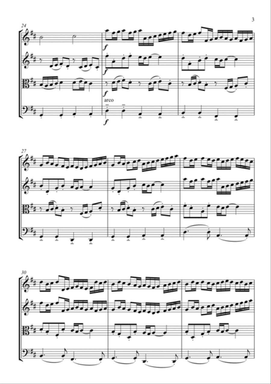 Wedding Day Collection - Book 1 and Book 2 / Scores and parts String Quartet scores gallery preview page 6