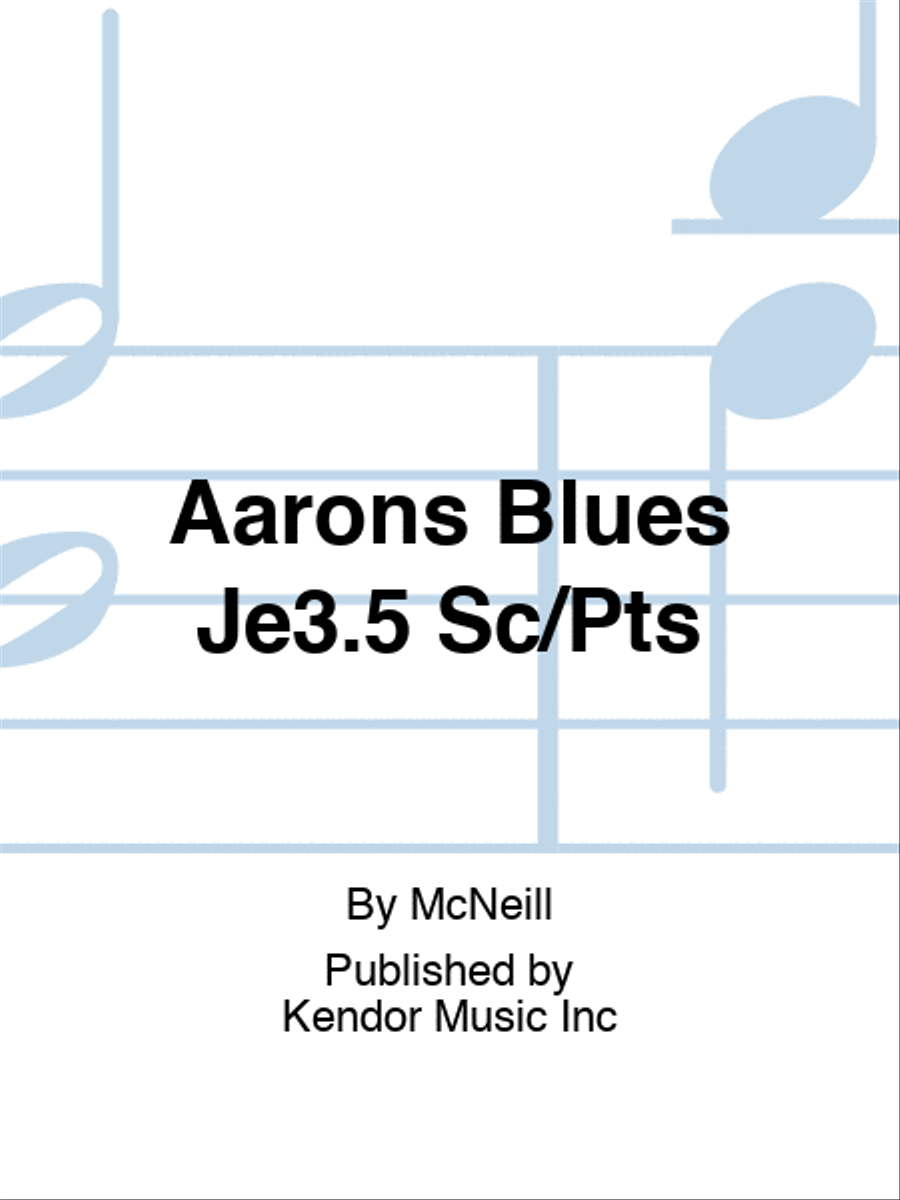 Aarons Blues Je3.5 Sc/Pts Jazz Ensemble scores gallery preview page 1