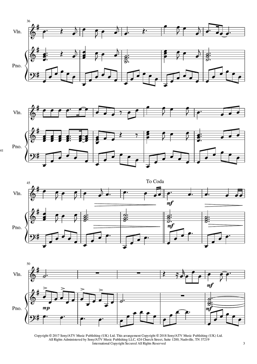 Perfect Violin Solo scores gallery preview page 3