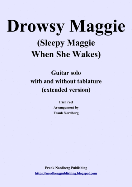 Drowsy Maggie, extended version (solo guitar with and without tablature) image number null