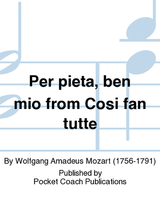 Book cover for Per pieta, ben mio from Cosi fan tutte