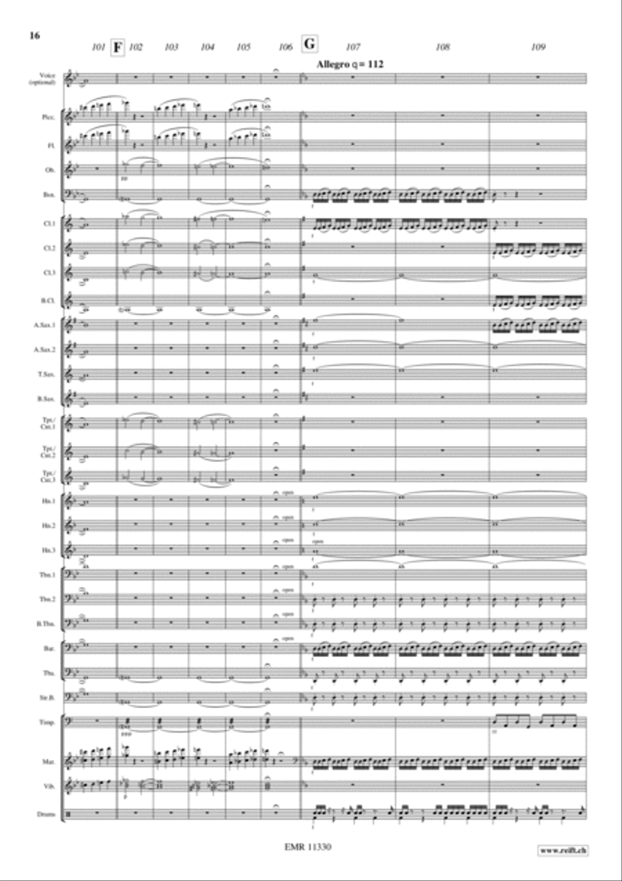 Blade Runner Concert Band scores gallery preview page 17