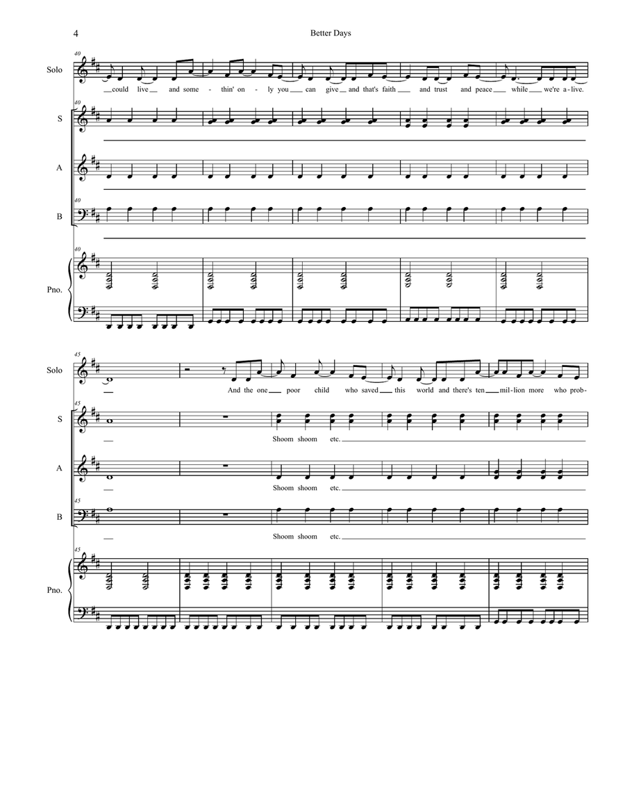 Better Days Better Days 3-Part scores gallery preview page 4
