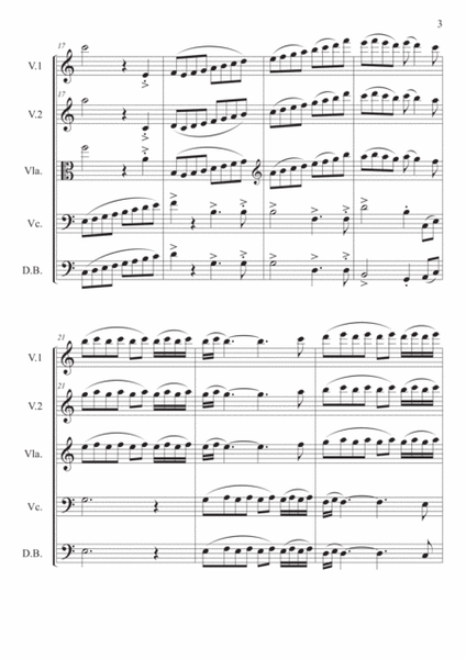 Study in Thirds for String Quintet (2019) - Score and Parts image number null