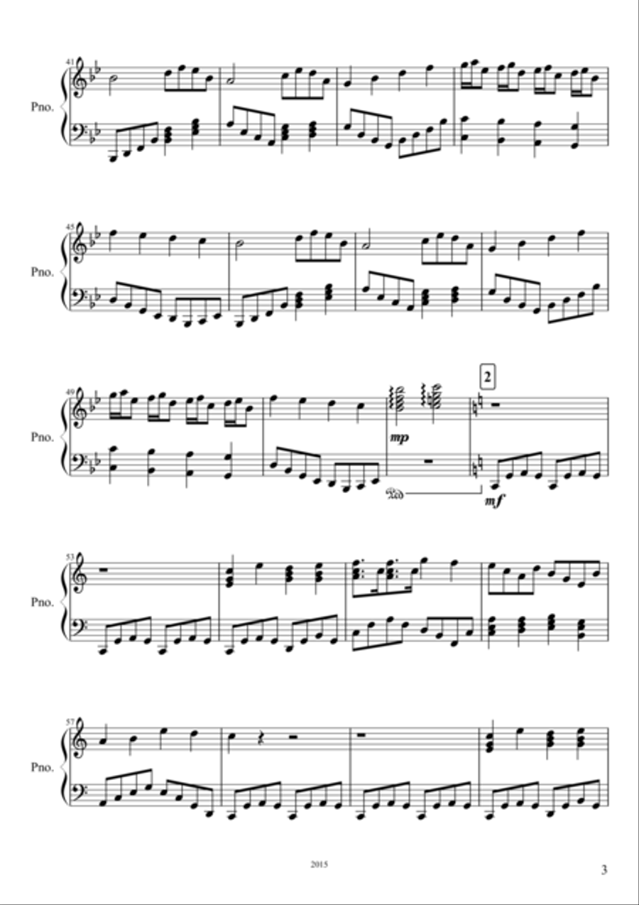 The Apache Trail Piano Solo scores gallery preview page 3