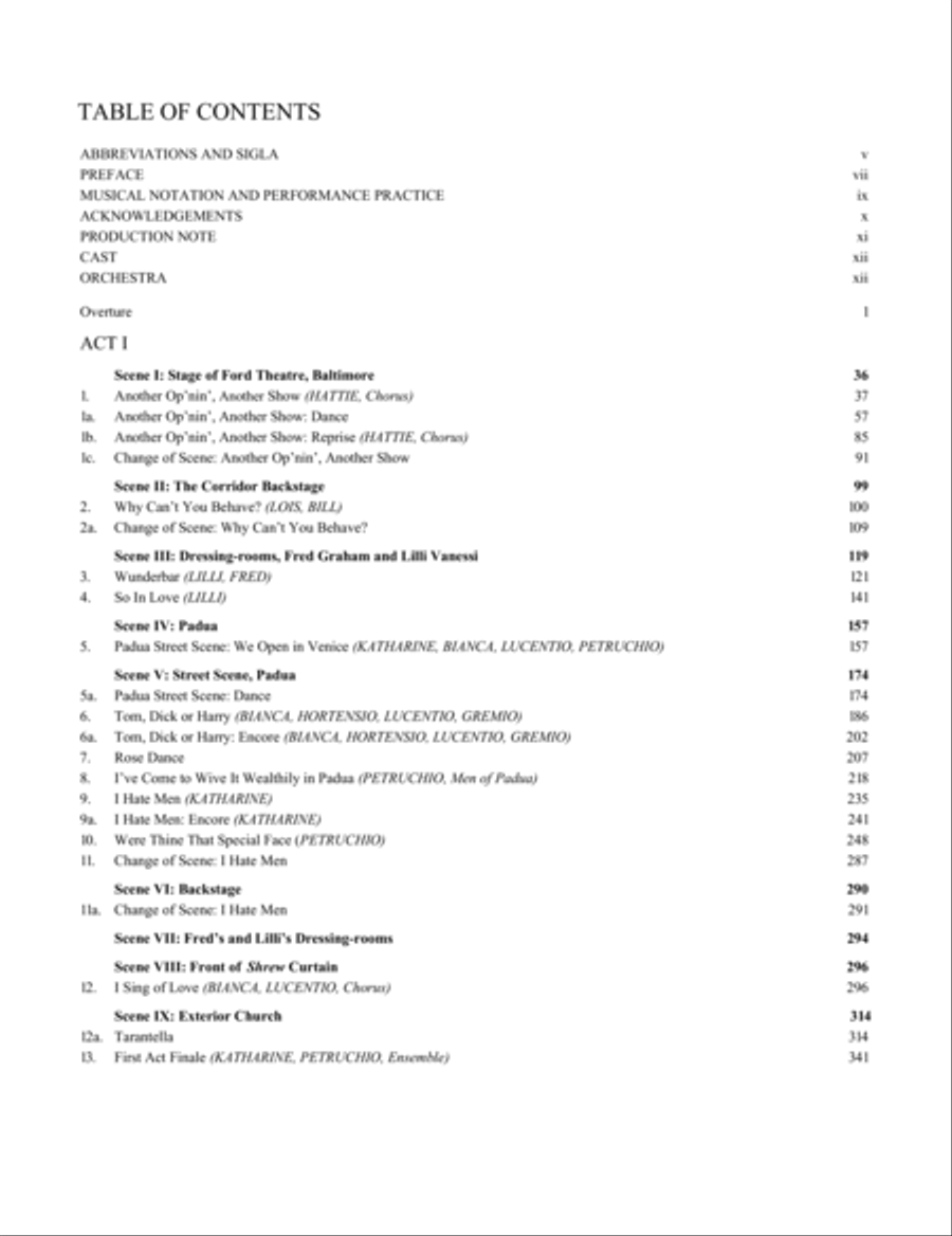 Kiss Me, Kate Full Orchestra scores gallery preview page 3