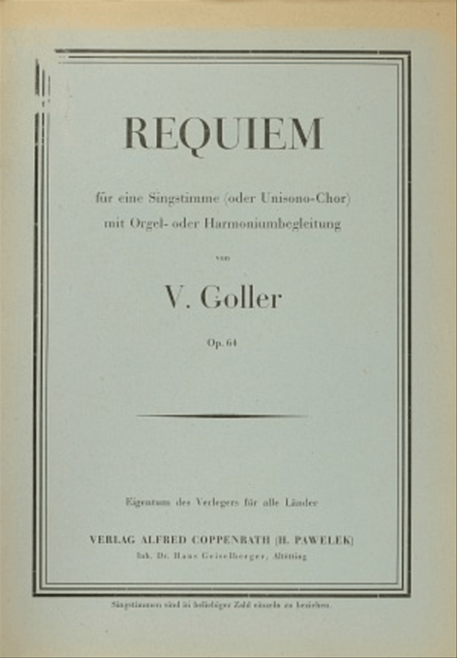 Requiem Unison Choir scores gallery preview page 1