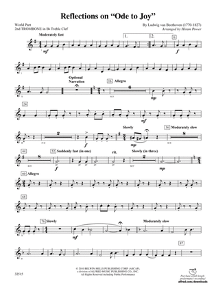 Reflections on "Ode to Joy": (wp) 2nd B-flat Trombone T.C.