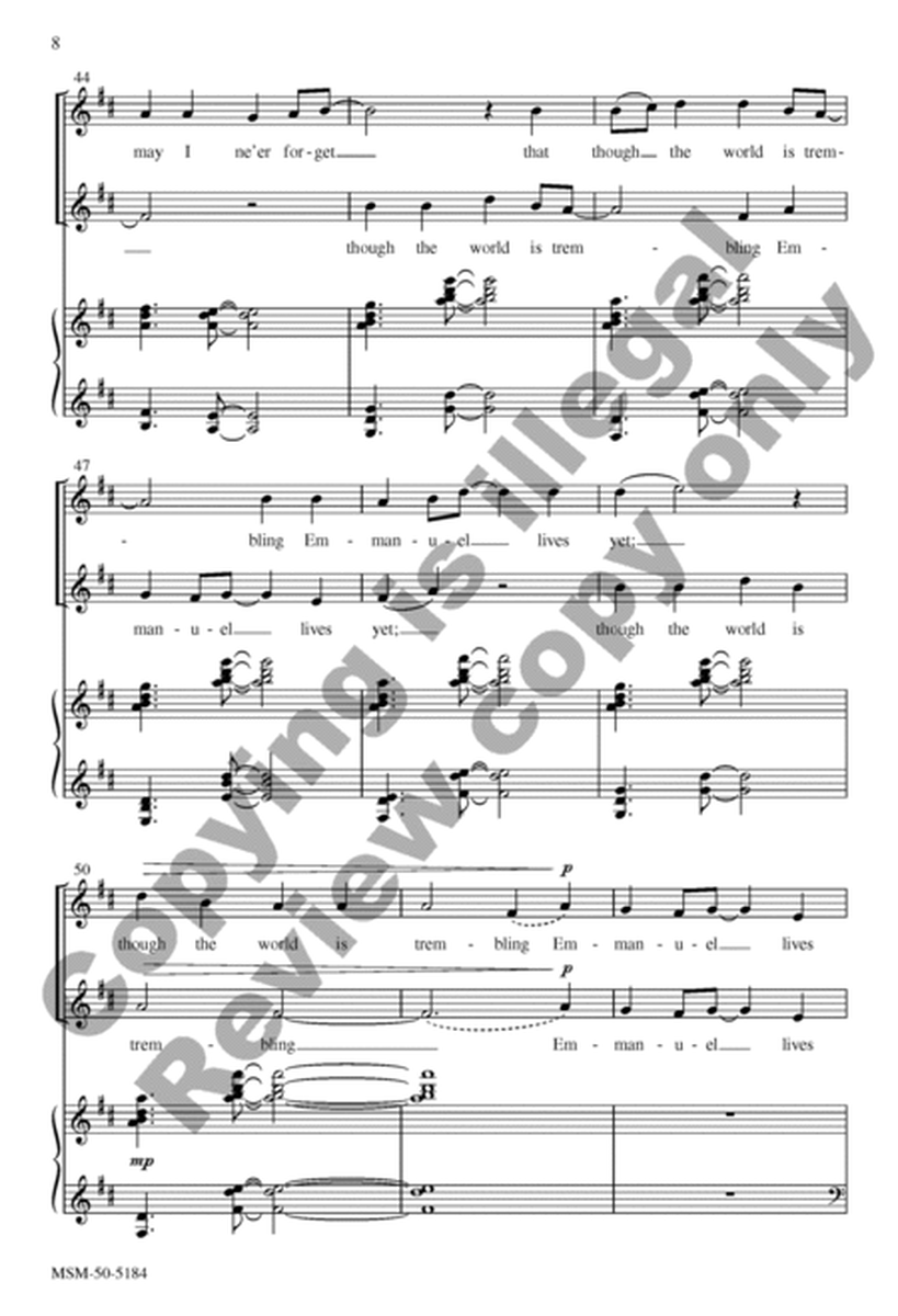 When Christmas Morn Is Dawning (Choral Score)