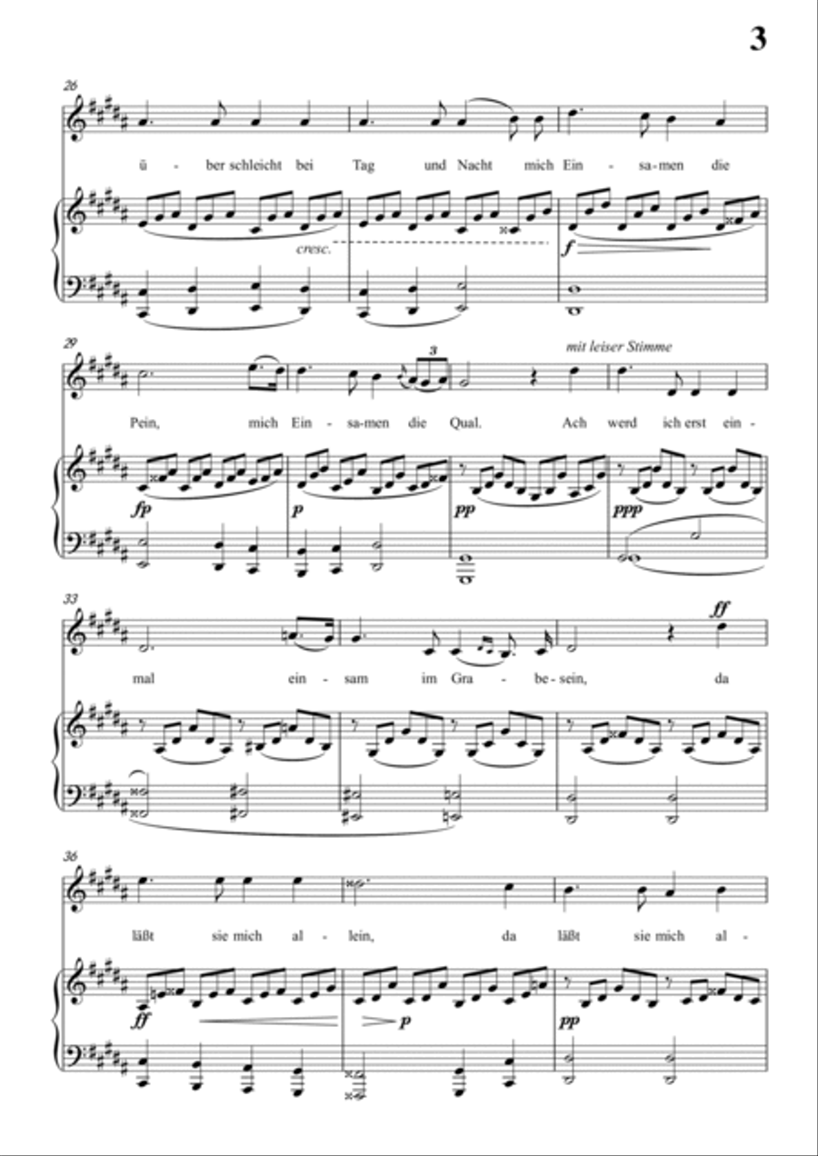 Schubert-Gesänge des Harfners,Op.12 No.1 in #G minor,for Vocal and Piano Voice scores gallery preview page 4